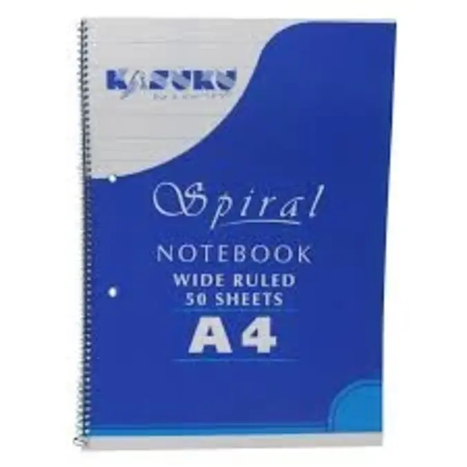 Kasuku Spiral Notebook A4 50 Pages